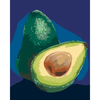 ZUTY Malování podle čísel - AVOKÁDO 2 (MYROSLAVA VOLOSCHUK) Rozměr: 40x50 cm, Rámování: vypnuté plátno na rám