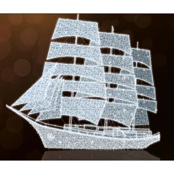 Vánoční osvětlení Polamp POL-2927 - 3D dekorace - Plachetnice - 1000 x 1200 cm