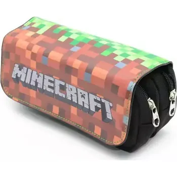 Penál Minecraft velké školní pouzdro - BÍLÝ