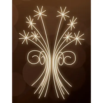 Vánoční světelný řetěz Polamp POL-0811 - 3D dekorace - Ozdoba sloupů - 300 x 200 cm