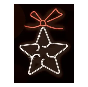 Vánoční světelný řetěz Polamp POL-0171 - 2D dekorace - Hvězda - 180 x 150 cm