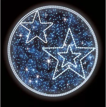 Vánoční světelný řetěz Polamp POL-0068 - 2D dekorace - Kruhová ozdoba - Ø100cm