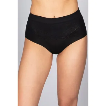 Kalhotky Kalhotky s vyšším pasem bezešvé Culotte Setificato Light Intimidea Barva: Černá, Velikost: S/M