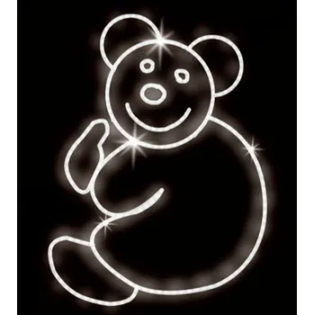Vánoční světelný řetěz Polamp POL-0176 - 2D dekorace - Medvěd - 120 x 100 cm