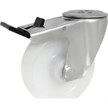 Pojezdové kolečko Plastové kolo 125 mm nerezová otočná vidlice ZABI