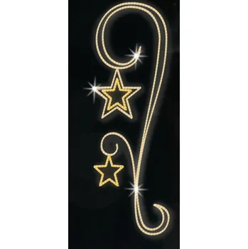 Vánoční světelný řetěz Polamp POL-1201 - 2D dekorace - Ozdoba sloupů - 320 x 120 cm