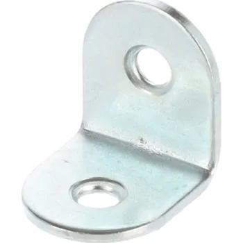 Nábytkové kování Interex Spojovací úhelník 17 x 17 mm - 10 ks / Bílý zinek