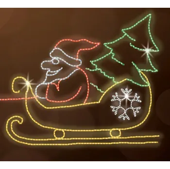 Vánoční světelný řetěz Polamp POL-0401 - 2D dekorace - více ozdob - 180 x 220 cm