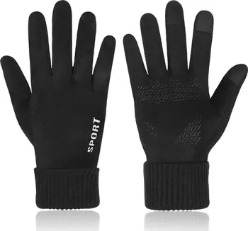 Rukavice Pánské rukavice na dotykový displej Sport 21580 černé uni