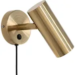 Nordic Living Zlaté kovové nástěnné světlo Aris