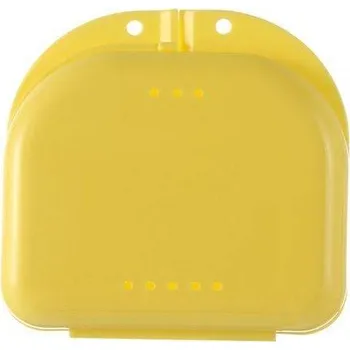 Dárková krabička Krabička na zubní protézu | krabička na rovnátka - Žlutá