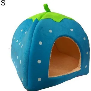 Pelíšek pro psa Domeček pro psa | pelíšek pro pejsky, styl bouda - modrý,27 x 27 x 33 cm