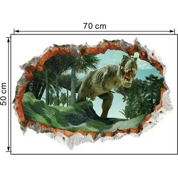 Samolepící dekorace Samolepka na zeď | 3D dekorace na zeď, dinosauři - Dinosaur 24