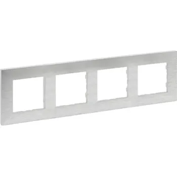 NILOÉ STEP RÁMEČEK 4P HLINÍK BROUŠENÝ LEGRAND 863894