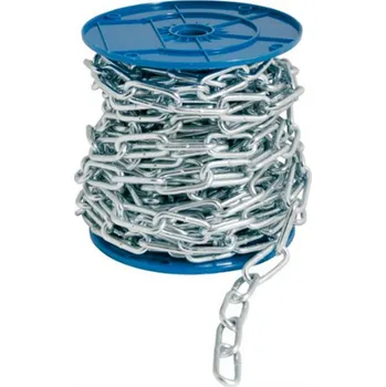 Řetěz EU SELECT Řetěz DIN 5685/C na plastové cívce Zn 4mm 4mm