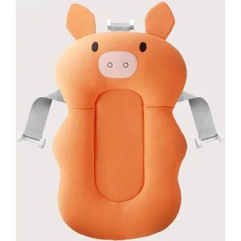 Koupání kojence Podložka do vaničky | koupací podložka pro miminko - Oranžové prase