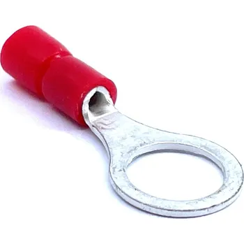 Kabelové oko Tracon electric Izolované Cu kabelová oka lisovací červené 1,5mm² 1,5mm2 / M4