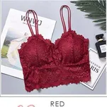 Sexy podprsenka bez kostic | krajková podprsenka, univerzální velikost - Červená,Obvod 68 až 98 cm