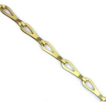 Řetěz POSAMO Řetěz patentní lesklá mosaz A 0,3mm 130/30 mosadz lesklá