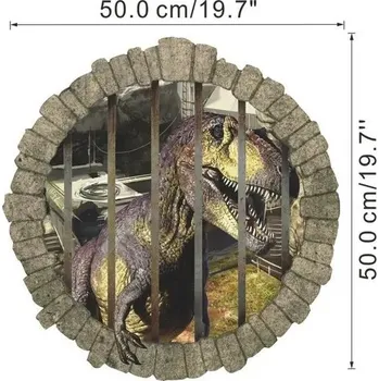 Samolepící dekorace 3D tapeta | samolepka na zeď dinosauři - 4