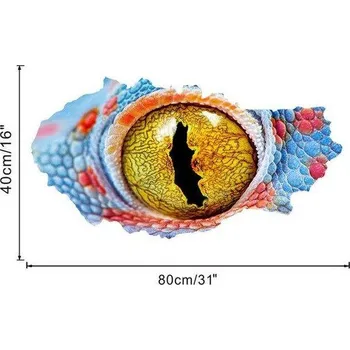 Tapeta 3D dětská tapeta | nálepka na zeď, dinosauří oko - Dinosauří oko - ještěří oko 5