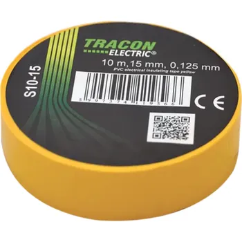 Izolační páska Tracon electric Páska izolační žlutá 10mx15mm