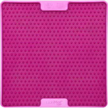 LickiMat Soother Tuff Pro 20 x 20 cm, růžová