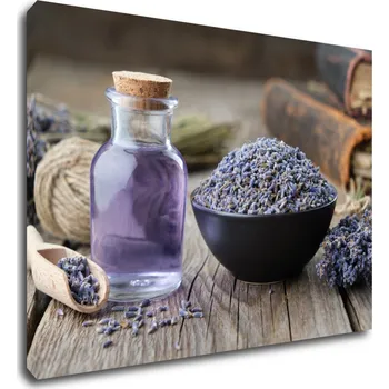 Obraz Impresi Obraz Levandule zátiší na dřevě - 70 x 50 cm