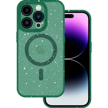 Pouzdro na mobilní telefon Tel Protect Magnetic Splash Frosted Case pro Iphone 15 Pro Max Green