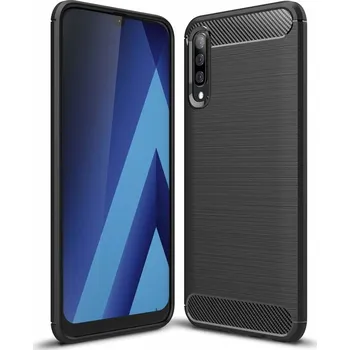 Beweare Ohebný carbon kryt na Samsung Galaxy A70 - černý