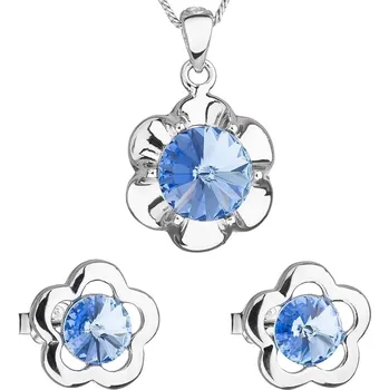 Souprava šperků Evolution Group souprava Swarovski elements 39173.3 light sapphire
