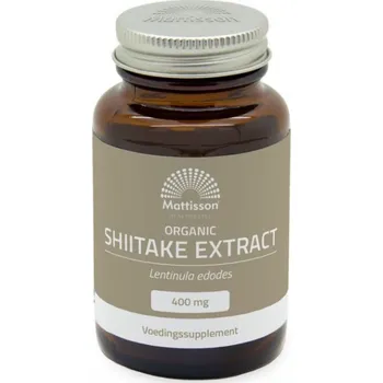 Doplněk stravy Mattisson BIO Shiitake 400 mg - 60 kapslí - DMS 6/25