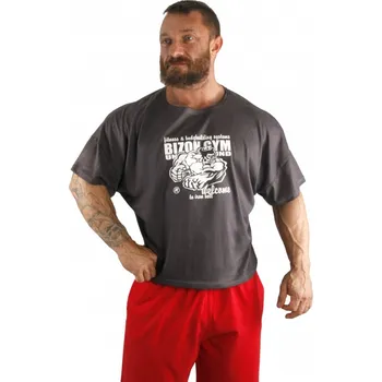 Pánské tričko Bizon Gym Rag Top 500 - šedá Velikost: XXL