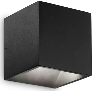 Venkovní osvětlení LED Venkovní nástěnné svítidlo Ideal Lux RUBIK AP1 D10 NERO 3000K 269320 9W 630lm 3000K IP54 10cm černé