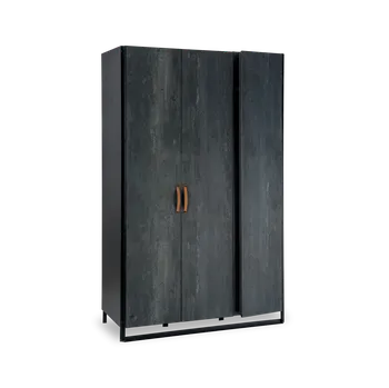 Dětská skříň Čilek Studentská šatní skříň třídveřová Dark Metal