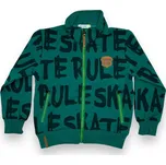 Kugo Chlapecká zelená rozepínací mikina 01 Barva: Zelená, Velikost: 116