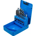 Závitníky M3 - M12 a vrtáky 2,5 - 10,2 mm, 15 ks - B1987