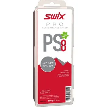 Lyžařský vosk SWIX PS08 Performance Speed 180 g, +4°C až -4°C, servisní balení