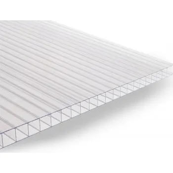 Polykarbonátová deska LEXAN® Polykarbonátová komůrková deska 6 MM ČIRÁ, 2 stěny 1050 x 1000 x 6 mm