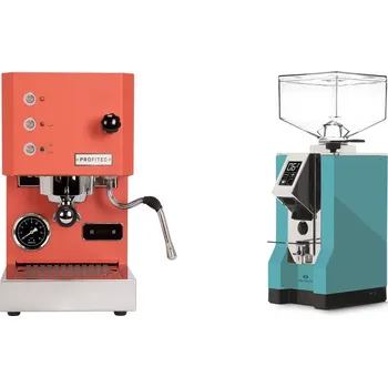 Kávovar Profitec GO, red + Eureka Mignon Specialita, CR tiffany blue