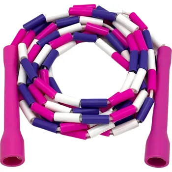 Švihadlo Korálkové švihadlo Compact - růžovo fialovo bílé