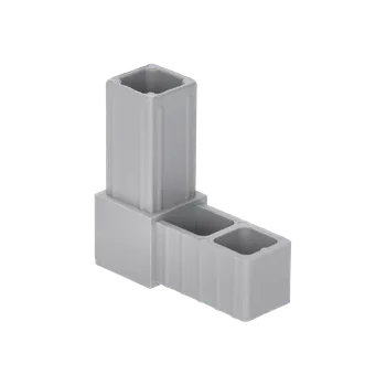 Stavební profil Plastová spojka - rohový kus vhodný do profilu velikosti 25x25x2 mm