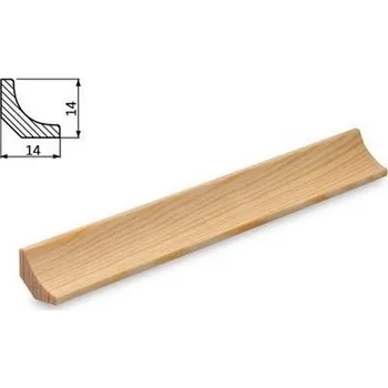 Stropní lišta NOVÁK Vzorek - stropní lišta 14x14W borovice surová V-bo1414W