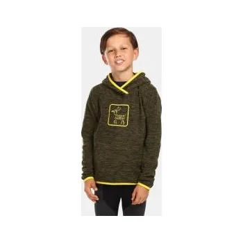 Chlapecká mikina Kilpi FLOND-JB zelená 110; Zelená mikina