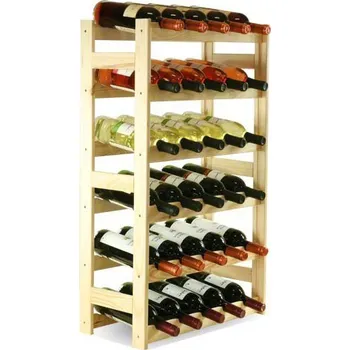 Stojan na víno Regál na víno RW-1-30 borovice Bez povrch. úpravy