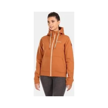 Dámská mikina Kilpi RAJANA-W hnědá 40; Hnědá mikina + DÁREK DLE VÝBĚRU!