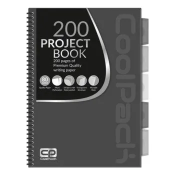 Set školních potřeb Kołobrulion A4 Coolpack szary (PL)