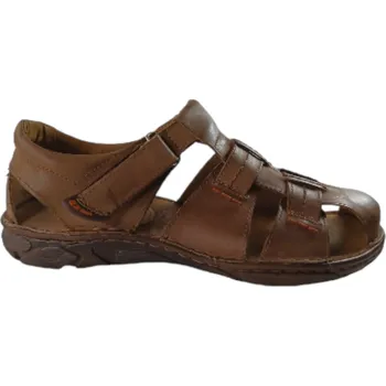 Dámské sandále DS 40-06 - kožené pánské sandály na široké nohy 41