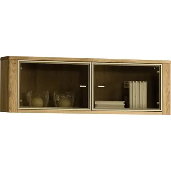 Komoda ORLANDO/ROLANDO dubová police prosklená typ 14 masiv dub natura