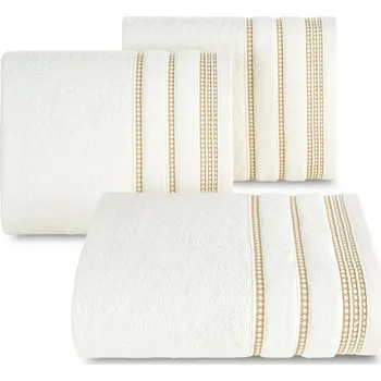 Ručník BAVLNĚNÝ RUČNÍK AMANDA1 30X50 CM KRÉMOVÁ